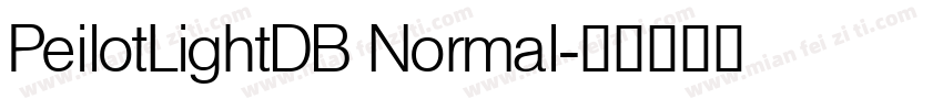 PeilotLightDB Normal字体转换